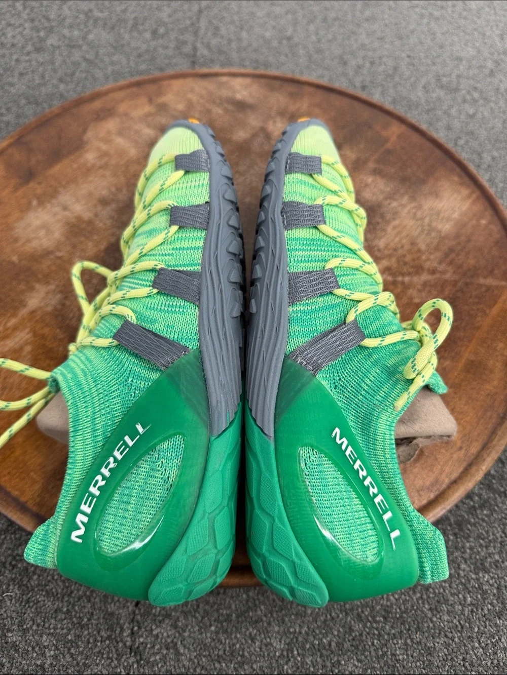 Merrell Shoes Wm 8.5 Sunny Lime Beetle Barefoot Trail Green Yellow Vibram